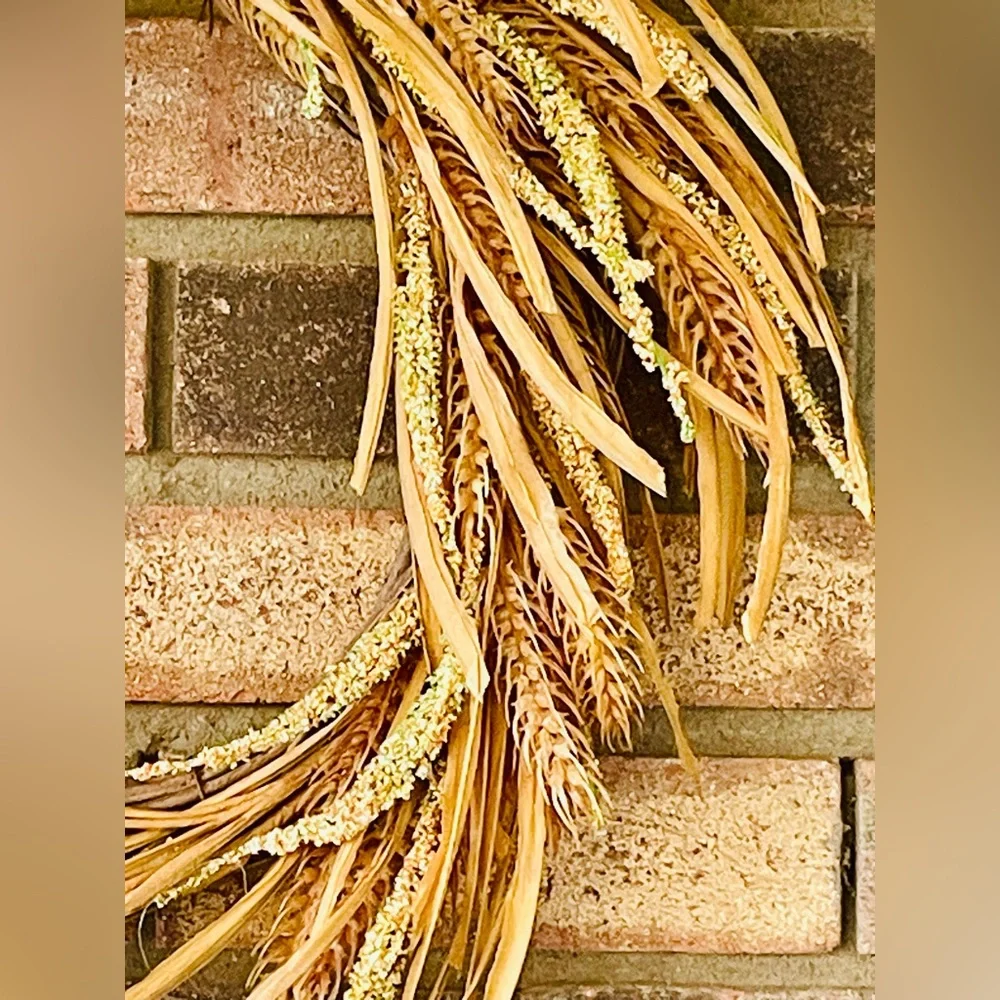 *Wheat and Dried Grass Wreath